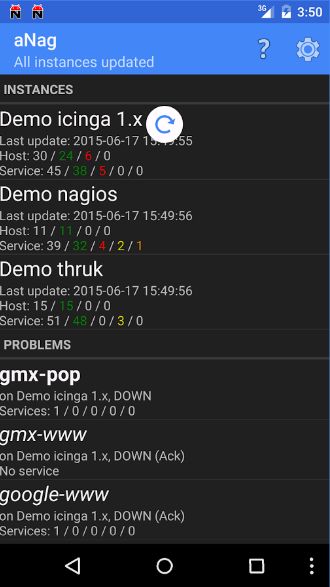 aNag Android Application - Monitoring from your smartphone - Nagios Systems Application Review